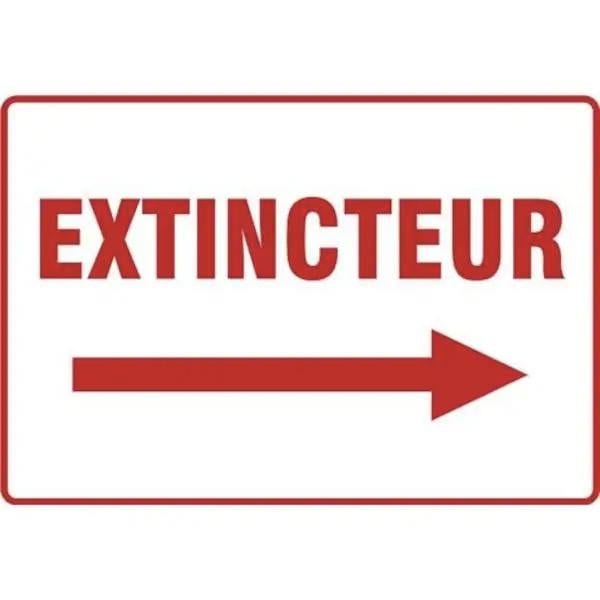 Accuform BILINGUAL FRENCH SIGN FIRE FRMFXG912VA FRMFXG912VA - main